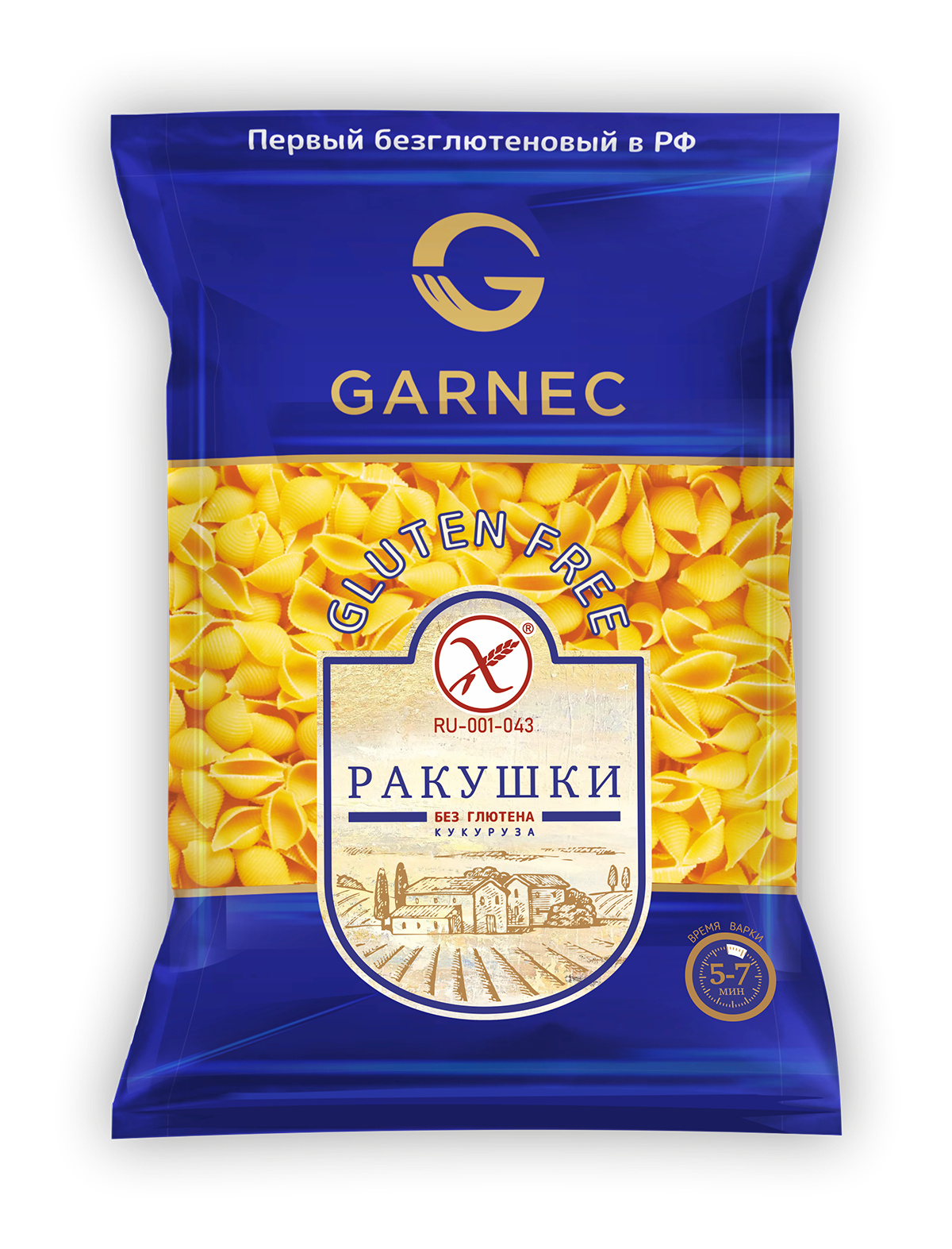 Макаронные изделия без глютена: ракушки