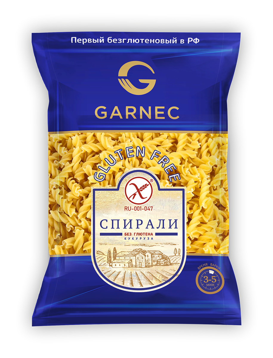 Макаронные изделия без глютена: спираль